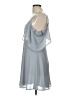 Dee Elly 100% Polyester Solid Gray Cocktail Dress Size L - photo 6