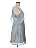 Dee Elly 100% Polyester Solid Gray Cocktail Dress Size L - photo 5