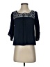 Aeropostale Blue 3/4 Sleeve Blouse Size S - photo 1