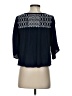 Aeropostale Blue 3/4 Sleeve Blouse Size S - photo 2