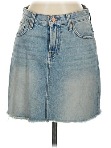 7 For All Mankind Denim Skirt (view 1)