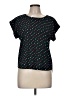 Papermoon 100% Polyester Hearts Black Short Sleeve Top Size M (petite) - photo 1