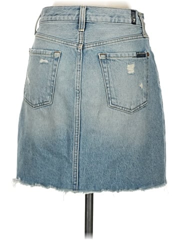 7 For All Mankind Denim Skirt (view 2)