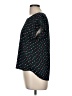 Papermoon 100% Polyester Hearts Black Short Sleeve Top Size M (petite) - photo 5