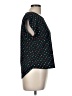 Papermoon 100% Polyester Hearts Black Short Sleeve Top Size M (petite) - photo 4