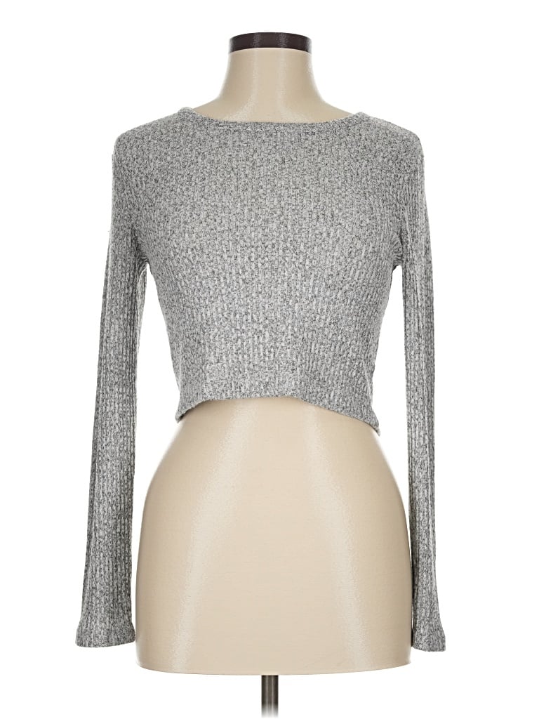 Pre-owned Forever 21 Pullover Sweater In Silver