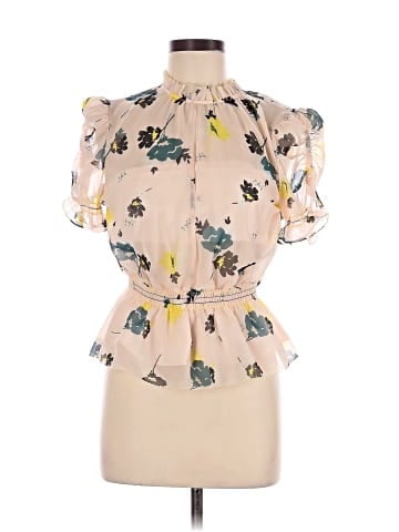Self-Portrait Short Sleeve Blouse (view 1)