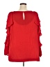 Gibson Latimer 100% Polyester Red Long Sleeve Blouse Size 2X - photo 2