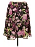 Worthington Floral Black Casual Skirt Size 14 - photo 1