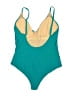 Unbranded Color Block Teal One Piece Swimsuit Size L (estimated) - photo 2