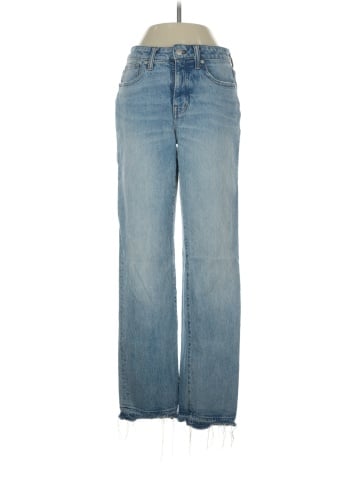 Madewell The Curvy '90s Straight Mid-Rise Jean in Barbosa Wash (view 1)