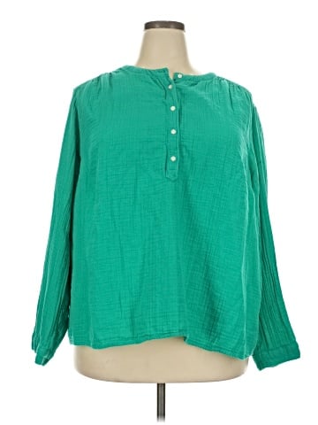 St. John's Bay Long Sleeve Polo (view 1)
