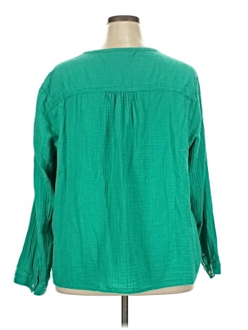 St. John's Bay Long Sleeve Polo (view 2)