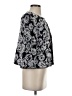 St. John Floral Black Blazer Size 4 - photo 4