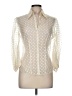 Maria Pinto Polka Dots Ivory 3/4 Sleeve Blouse Size 6 - photo 1