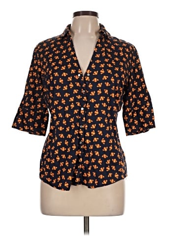 7th Avenue Design Studio New York & Company 3/4 Sleeve Button-Down Shirt (view 1)