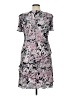 Connected Apparel 100% Polyester Print Gray Cocktail Dress Size 14 - photo 2