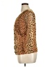 DKNY Animal Print Brown 3/4 Sleeve Blouse Size XL - photo 5