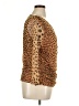 DKNY Animal Print Brown 3/4 Sleeve Blouse Size XL - photo 4