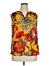 dalia Yellow Sleeveless Blouse Size XL - photo 1