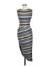Bailey 44 Stripes Gray Casual Dress Size M - photo 2
