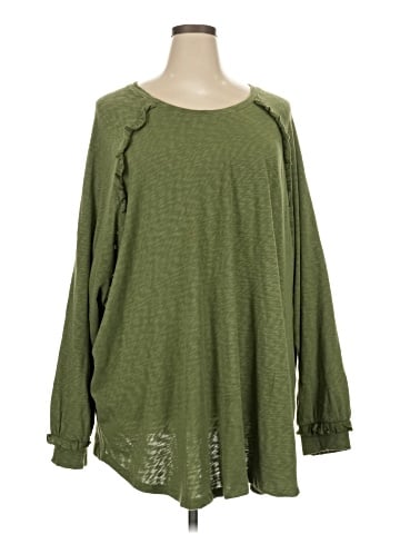 White by Vera Wang Long Sleeve Top (view 1)