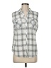 Roz & Ali Silver Sleeveless Blouse Size M - photo 1