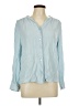 wonderly Blue Long Sleeve Blouse Size L - photo 1