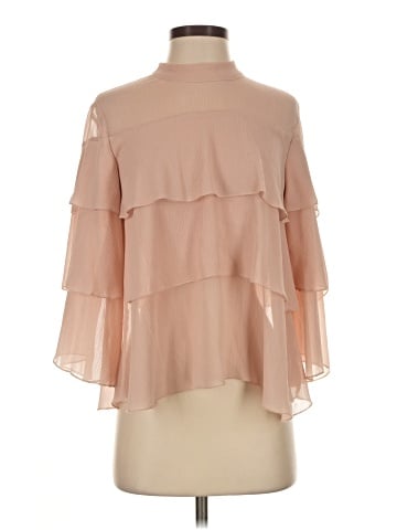 Aqua 3/4 Sleeve Blouse (view 1)