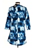 Reborn Tie-dye Blue Casual Dress Size M - photo 2