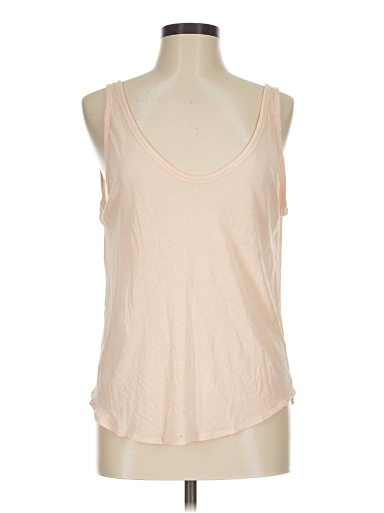Pre-owned Everlane Tank Top Tan Halter Neckline Tops