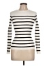 Zesica Stripes Ivory Turtleneck Sweater Size S - photo 1