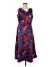 Talbots 100% Polyester Paisley Purple Cocktail Dress Size 6 - photo 1
