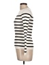Zesica Stripes Ivory Turtleneck Sweater Size S - photo 5
