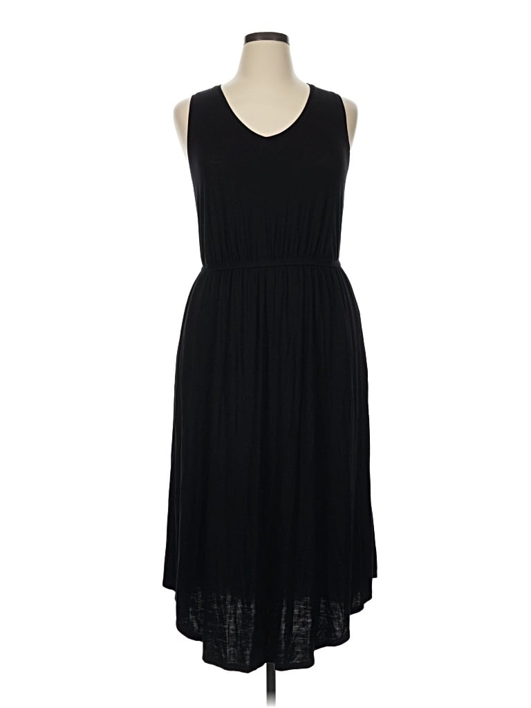 Pre-owned Lane Bryant Casual Dress In Black