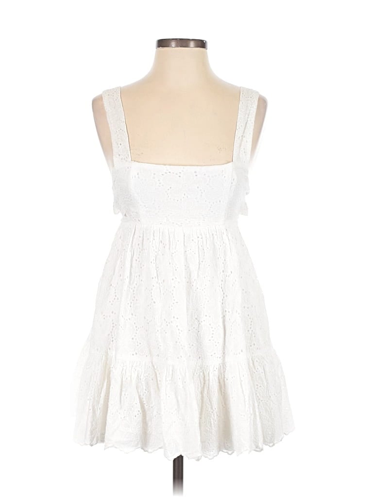 Pre-owned Lucy In The Sky Casual Dress In White