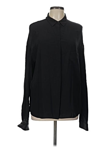 Joe's Jeans Long Sleeve Silk Top (view 1)
