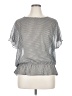 Joe Fresh Silver Short Sleeve Blouse Size XL - photo 1