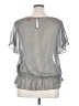 Joe Fresh Silver Short Sleeve Blouse Size XL - photo 2