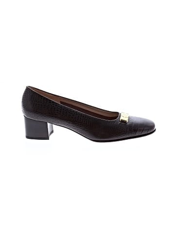 Salvatore Ferragamo vintage croc embossed heels (view 1)