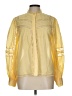Joie 100% Cotton Yellow Long Sleeve Blouse Size L - photo 1
