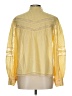 Joie 100% Cotton Yellow Long Sleeve Blouse Size L - photo 2