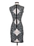 BCBGMAXAZRIA Graphic Silver Cocktail Dress Size S - photo 2