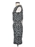 BCBGMAXAZRIA Graphic Silver Cocktail Dress Size S - photo 5