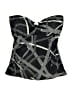 MICHAEL Michael Kors Graphic Black Swimsuit Top Size S - photo 1