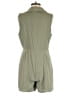 Versona 100% Polyester Solid Green Romper Size M - photo 2