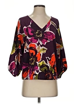 Trina Turk 3/4 Sleeve Silk Top (view 1)