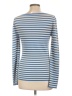 Michael Kors 100% Cashmere Stripes Blue Cashmere Pullover Sweater Size L - photo 2