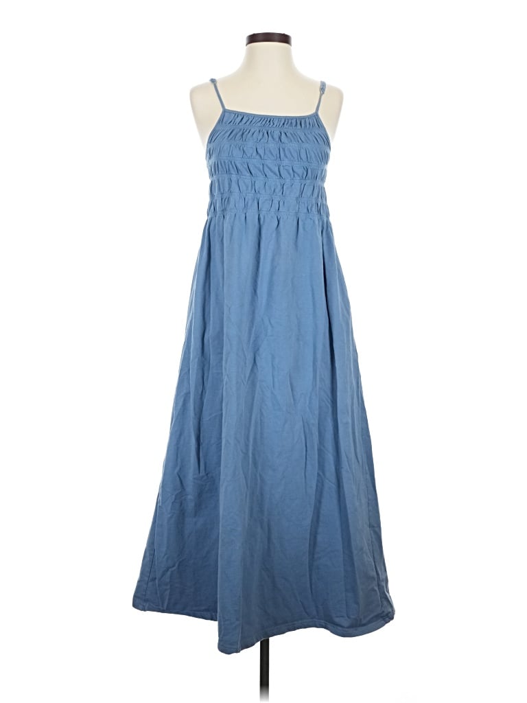 Pre-owned Grade & Gather Casual Dress In Blue
