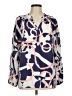 Lilly Pulitzer 100% Silk Blue Long Sleeve Silk Top Size M - photo 1